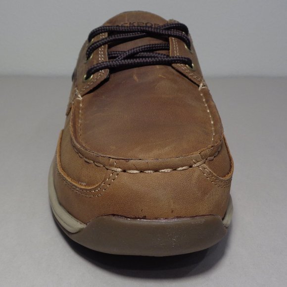 Rockport Size 11 M SAILING CLUB Leather New Men's Steel Toe Boat Work Shoes - Picture 5 of 14